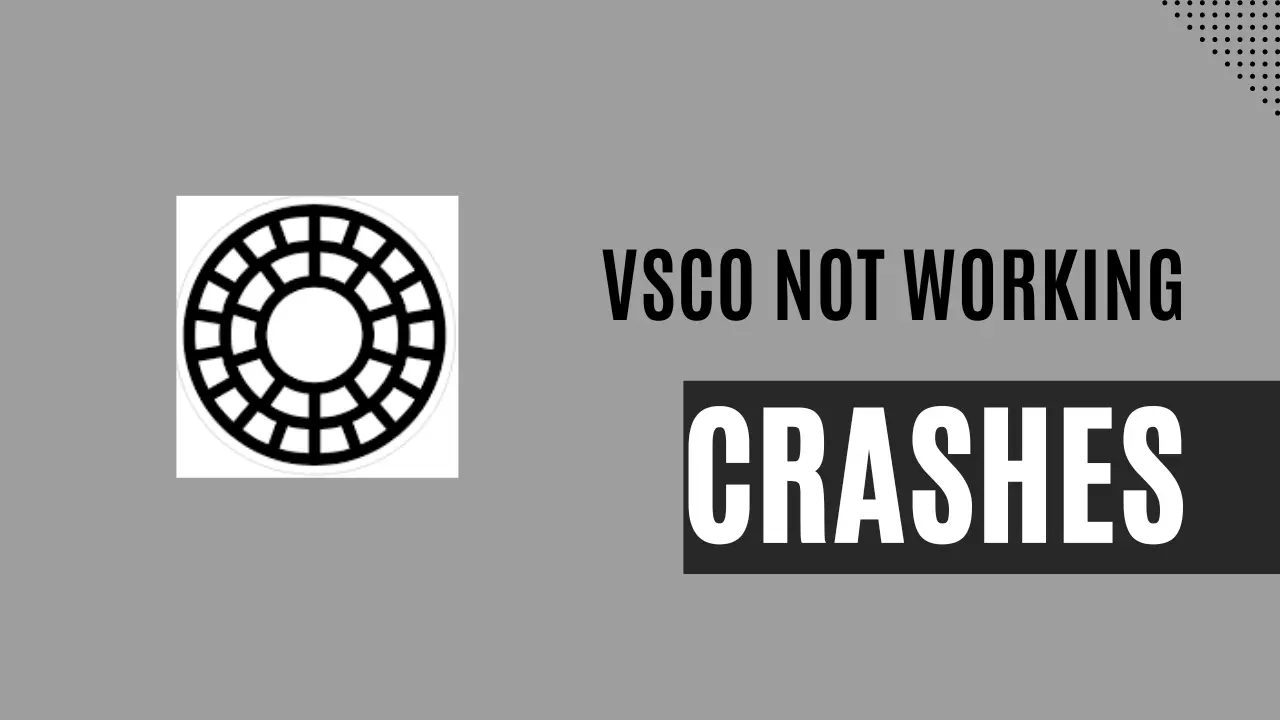 VSCO not working crashes